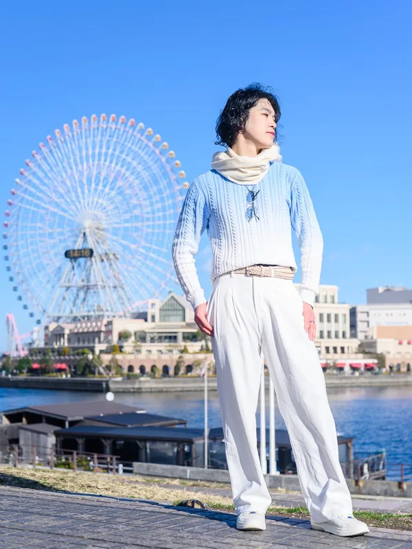 みなとみらいで撮影したプロフィール写真