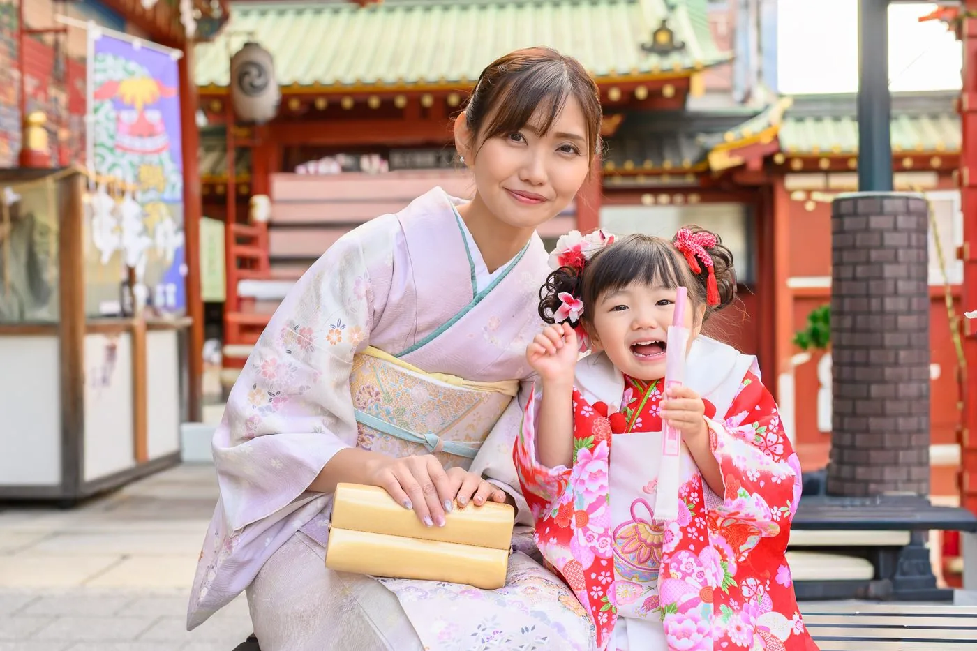 神社で撮影した七五三の写真